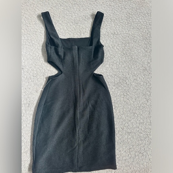 NWT RUMER the label Rosa Square Neck Dress In Black size Medium Cut out - Picture 4 of 8